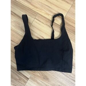Aerie Offline Wm Med The Hugger Black Athleisure Top Workout Sport Preppy